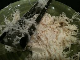 shred mozzarella cheese